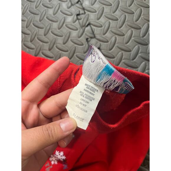 Vintage Christmas Jingle Bells Crewneck Holiday Festival Graphic Sweatshirt XL - Picture 5 of 8